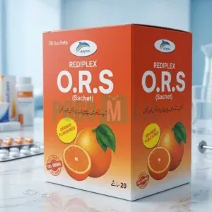 Dolphin Rediplex ORS Orange Flavor – 20 Sachets Pack – Instant Rehydration & Energy for Kids & Adults in Pakistan