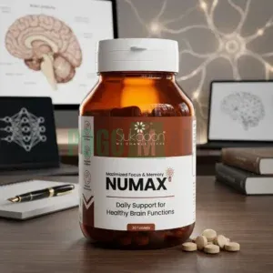 Numax Brain Supplement 30 tablets bottle for focus and memory