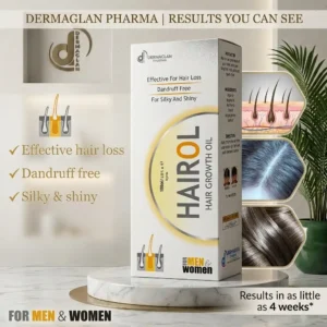 HAIROL Hair Growth Oil 100ml for Hair Loss & Dandruff | DERMAGLAN PHARMA