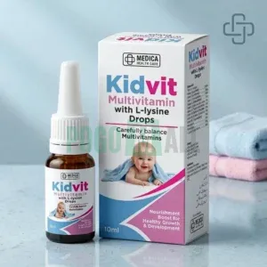 Kidvit Multivitamin with L-lysine Drops for Healthy Growth