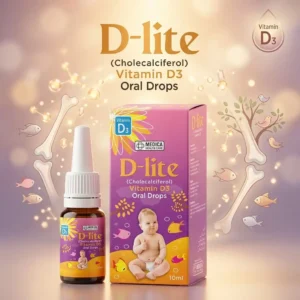 D-lite (Cholecalciferol) Vitamin D3 Oral Drops 10ml for Children | MEDICA HEALTHCARE