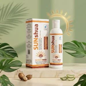 SUNSHUA SPF 60 PA+++ Sun Block Lotion with Whitening & Anti-Aging Effects | DERMASHUA PHARMA