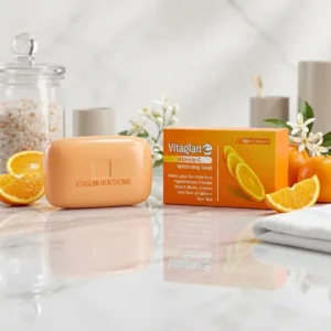 Vitaglan Vitamin-C Whitening Soap for Pigmentation & Brightening (90GM)