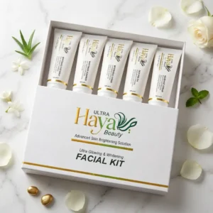 ULTRA Haya Beauty Advanced Skin Brightening Facial Kit – Ultra Glowing & Whitening (600ml)