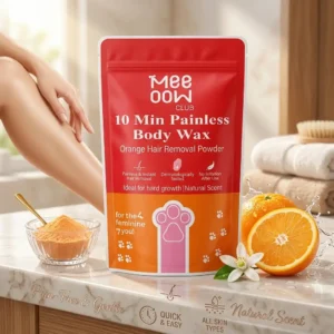 MEE OOW CLUB 10 Min Painless Body Wax Orange Hair Removal Powder