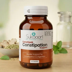 Constipak Constipation Support Capsules by Sukooan – 60 Capsules