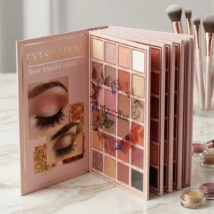 All-in-One Makeup Book Palette (Eyeshadow, Highlighter, Blusher, Eyebrow Powder, Concealer)