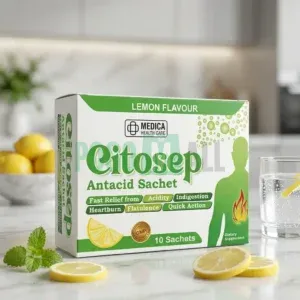 Citosep Antacid Sachet Lemon Flavour – Fast Digestive Relief (10 Sachets) | Medica Health Care