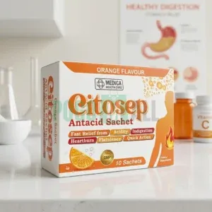 Citosep Herbal Antacid Sachet (Orange Flavour) – 10 Sachets