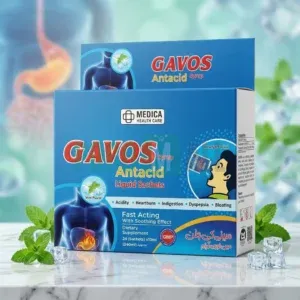 GAVOS Antacid Liquid Sachets for Acidity & Heartburn Relief | Medica Health Care