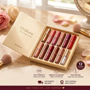 allure THE LOVE LIP SET – 12 Stunning Shades (5ml x 12pcs)