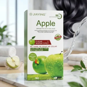 Apple Ammonia-Free Black Hair Cream Clear Water Type