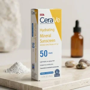 CeraVe Hydrating Mineral Sunscreen Broad Spectrum SPF 50 FACE