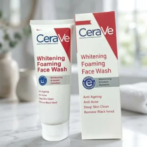 CeraVe Whitening Foaming Face Wash - Anti-Acne & Hydrating Cleanser