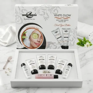 Christine White Glow Skin Care Range Facial Kit - 7-Piece Set