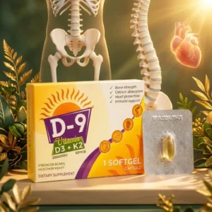 D-9 Vitamin D3 + K2 High Potency Softgel Capsule - 1 Softgel