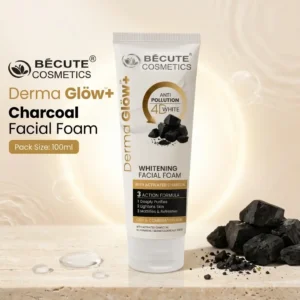 Derma Glöw+ Charcoal Facial Foam Anti Pollution 4D White