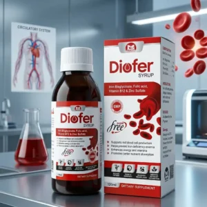 Diofer Syrup - Sugar-Free Iron Bisglycinate Supplement (120ml)