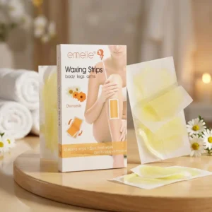 emelie® Chamomile Waxing Strips for Body, Legs & Arms (20 Strips + 2 Wipes)