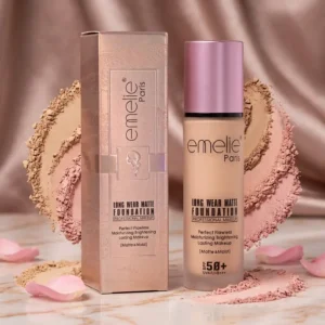 Emelie Paris Long Wear Matte Foundation SPF 50+ - Professional Makeup