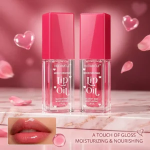 HUDAMOJI® Moisturizing Lip Oil – Glossy & Nourishing