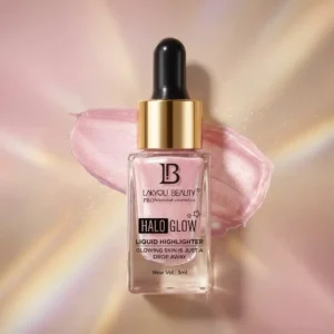 LAKYOU BEAUTY Halo Glow Liquid Highlighter – 3ml (Pink Glow / Champagne Glow)