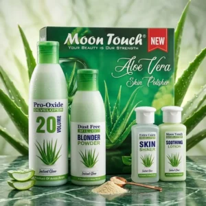 Moon Touch Aloe Vera Skin Polisher Set (4-in-1 Instant Glow Facial Kit)