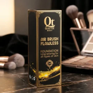 QueTee Beauty Air Brush Flawless Foundation - Long Wearing for All Skin Types