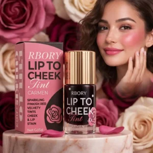 RBORY Lip to Cheek Tint Carmen – Sparkling Pinkish Red