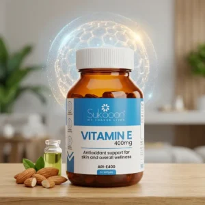 Sukoon Vitamin E 400mg Softgels for Skin & Overall Wellness