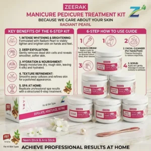 ZEERAK Manicure Pedicure Treatment Kit – Radiant Pearl