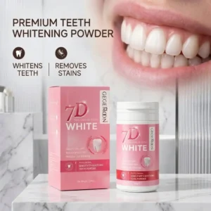 7D White Premium Teeth Whitening Powder