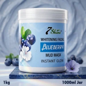7Shine Whitening Facial Blueberry Mud Mask Instant Glow 1000ml
