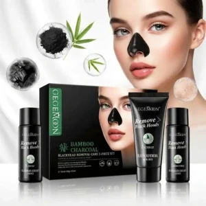 Bamboo Charcoal Blackhead Removal Care 3-Piece Set