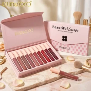 Beautiful Energy 10 Colors Matte Lip Gloss Set - KEVIN & COCO