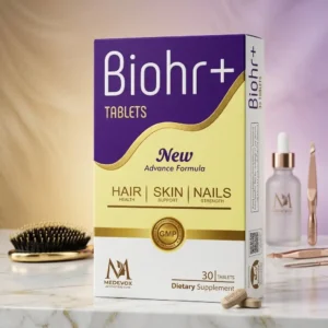 Biohr+ Hair, Skin & Nails Supplement Tablets (30 Tablets) - Medevox