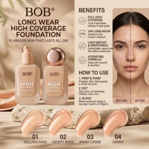 BOB Long Wear High Coverage Foundation