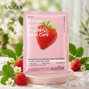 Botany And Fruits Skin Care Strawberry Soft Moisturizing Facial Mask | SADOER