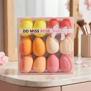 DD Miss Rose Makeup Sponge Set 12-Pack