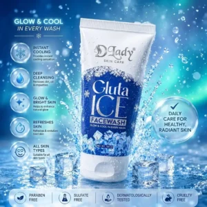 D'Lady Gluta Ice Facewash 100ml | D Lady SKIN CARE