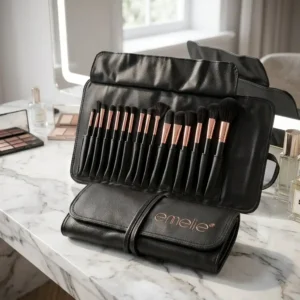 Elegant Rose Gold Professional 15-Piece Brush Set