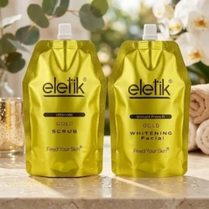 eletik Gold Skincare Routine Set (Gold Scrub & Whitening Facial)