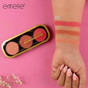 Emelie Paris Super Blusher 3 Color Ultimate Blusher Palette