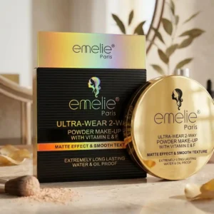 Emelie Paris Ultra-Wear 2-Way Powder Make-Up with Vitamin E & F