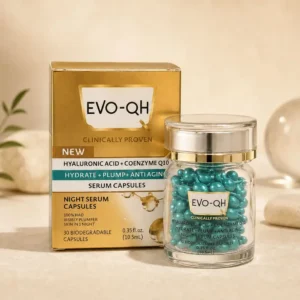 Hyaluronic Acid + Coenzyme Q10 Hydrate + Plump + Anti Aging Night Serum Capsules