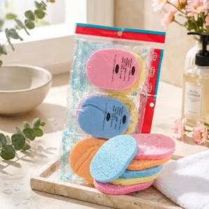 Facial Cleansing Sponges - Compressed Cellulose Exfoliating Face Pads (Multi-Pack)