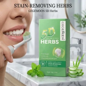 GEGEMOON 5D Herbs Stain-Removing Tooth Powder 80g