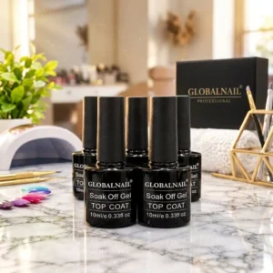GLOBALNAIL Soak Off Gel Top Coat 10ml – High Gloss Shine