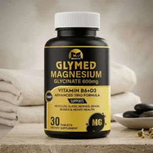 GLYMED MAGNESIUM Glycinate 600mg Vitamin B6+D3 - 30 Tablets