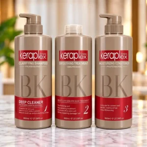 Keraplex Professional 3-Step Brazilian Keratin Treatment System (800ml)